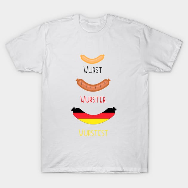 German Oktoberfest 2017 Wurst Shirt T-Shirt by Rolfober